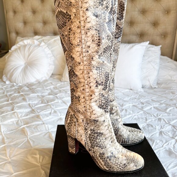 Vintage Sam Edelman Serephina Snakeskin Knee High Boots – Size 8M - Picture 8 of 8